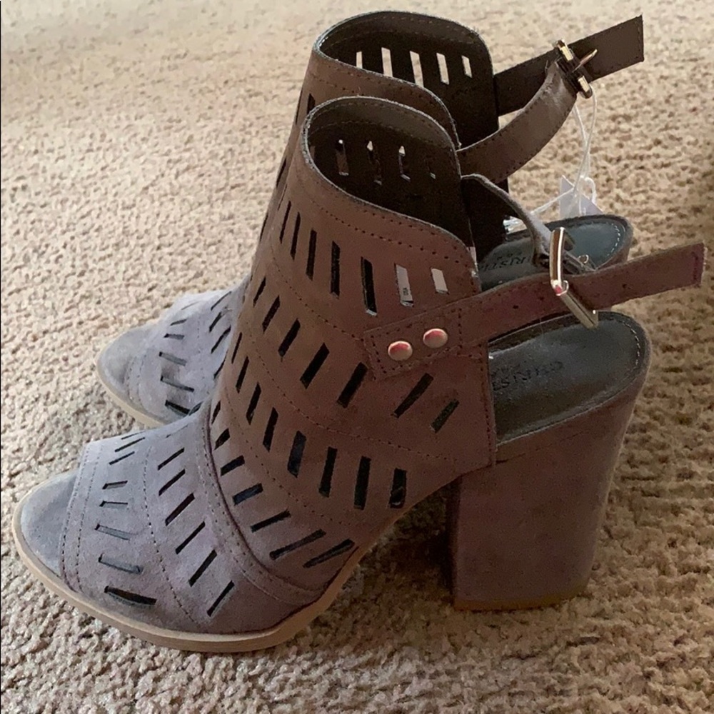 Open toe heels